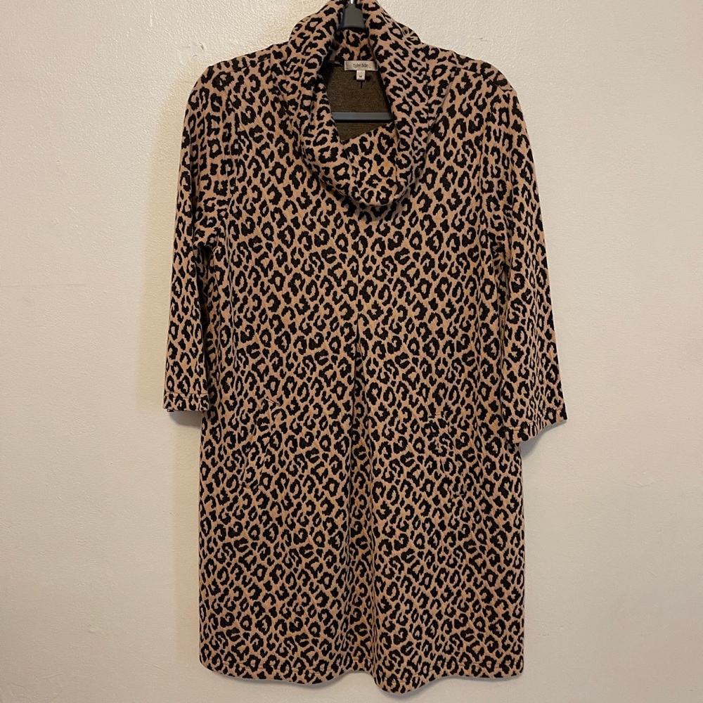 Tyler Boe Leopard Print Knit Dress
